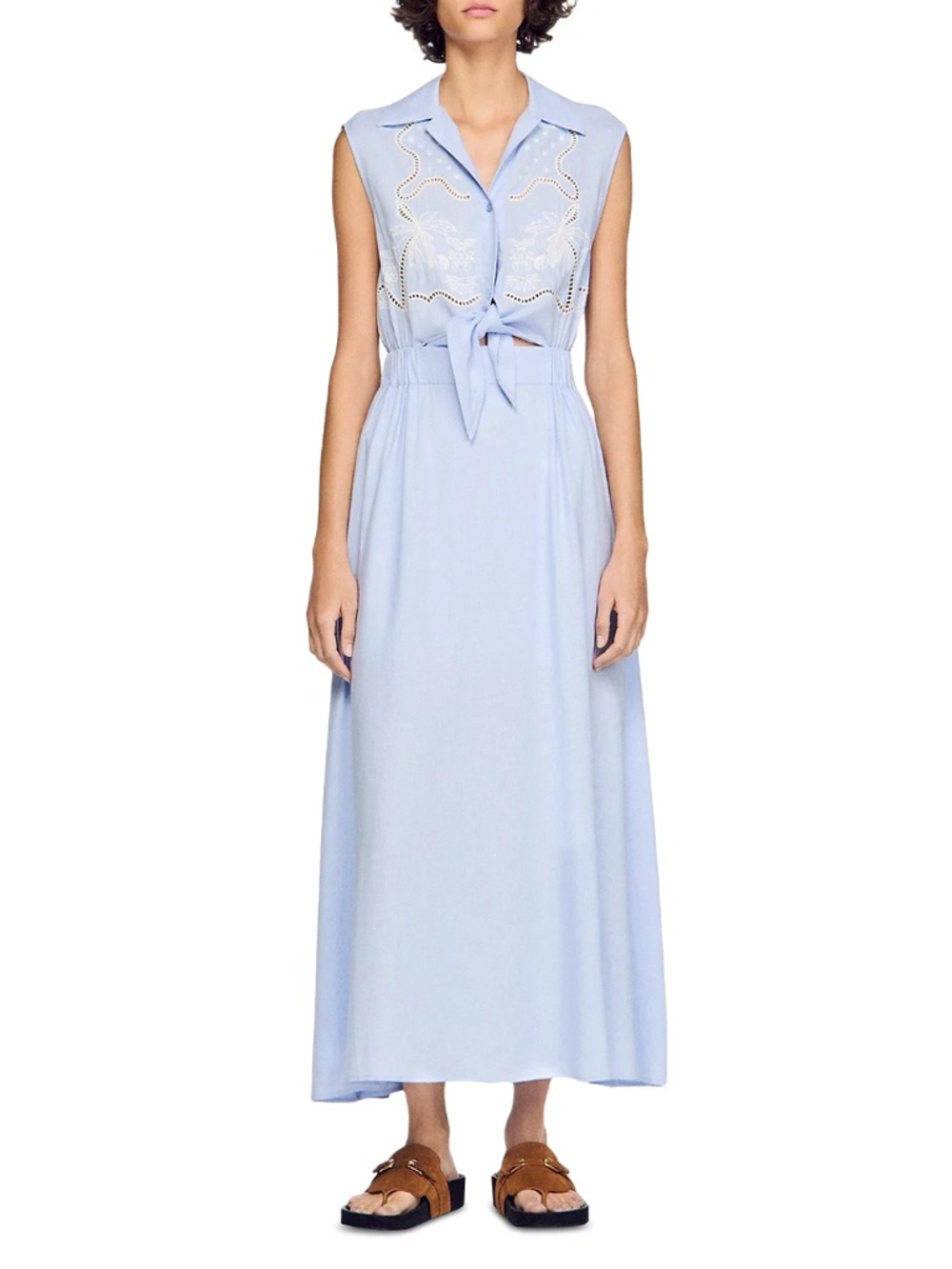 Cassandre Embroidered Maxi Dress